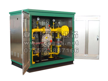 公司最近生产的新结构燃气调压箱柜